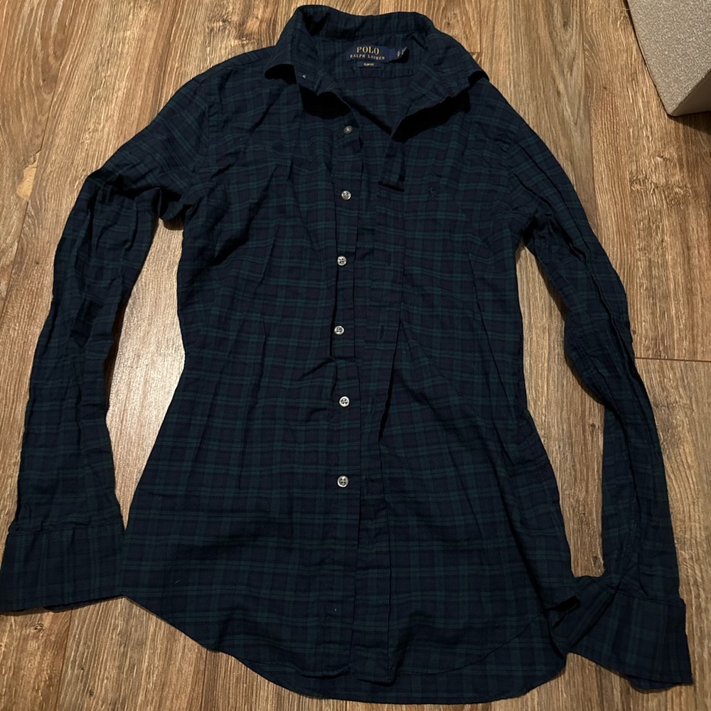 Polo Ralph Lauren Men’s Plaid Oxford Shirt— Slim Fit